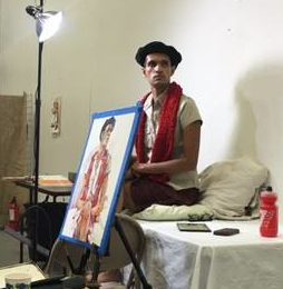 Portrait sitting